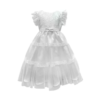 Для маленьких девочек &amp; Платье с длинными рукавами и вышивкой для маленькой девочки Joan Calabrese