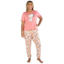 Women's Nite Nite by Munki Munki Short Sleeve Pajama Top & Pajama Pants Sleep Set Nite Nite by Munki Munki
