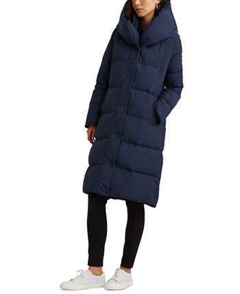 Женское пуховое пальто с капюшоном и воротником оверсайз Ralph Lauren