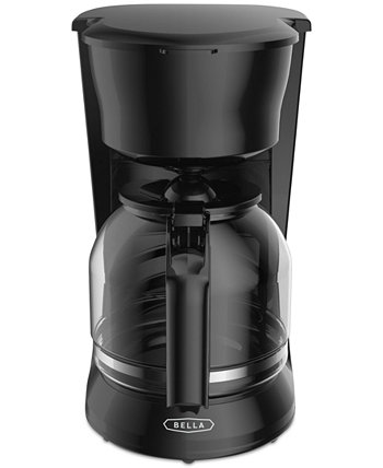 Черная капельная кофеварка со стеклянным графином на 12 чашек Bella