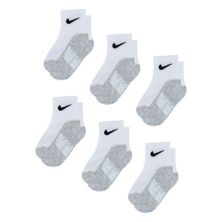Носки до щиколотки Nike Swoosh Cuff Cuff для малышей и малышей (6 шт.) Nike