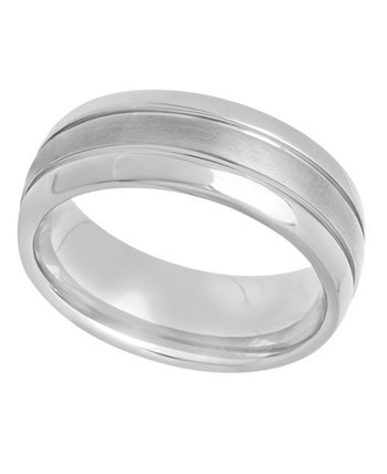Легкое мужское обручальное кольцо из титана с рифлением Macy's C&C Jewelry
