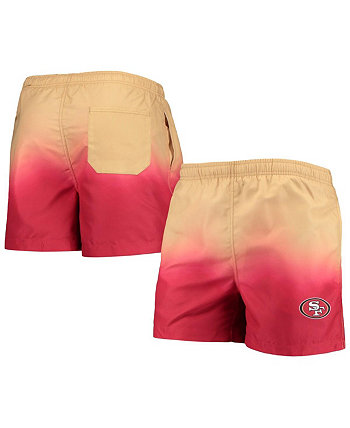 Мужские красные плавательные шорты San Francisco 49ers с эффектом Dip-Dye FOCO