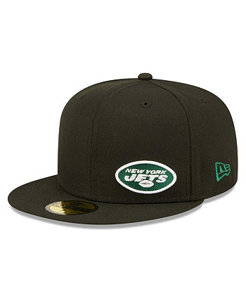 Мужская черная приталенная кепка New York Jets Flawless 59FIFTY New Era