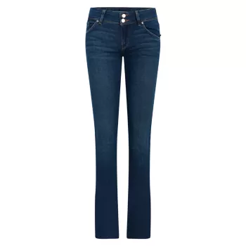 Джинсы Beth со средней посадкой и вырезом-ботиком Hudson Jeans