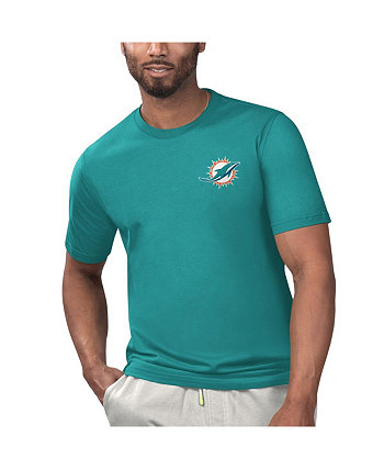 Мужская футболка Aqua Miami Dolphins Licensed to Chill Margaritaville