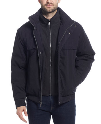 Мужская куртка-бомбер из микрофибры с полиэфирным наполнителем Weatherproof