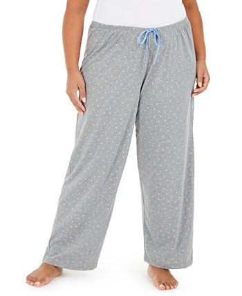 Пижамные штаны больших размеров с точечным принтом HUE