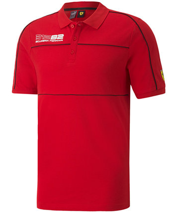 Красная мужская рубашка поло с короткими рукавами и логотипом Ferrari 312 B2 Race PUMA