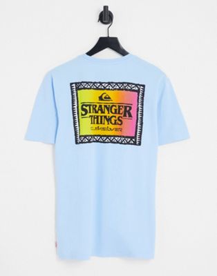 Синяя футболка аутсайдеров Quiksilver X Stranger Things Quiksilver