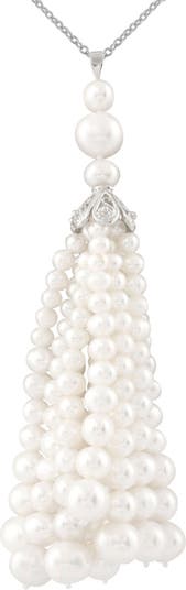 Ожерелье с подвеской и кисточкой из пресноводного жемчуга Splendid Pearls