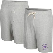 Men's Colosseum Heather Gray Kansas State Wildcats Love To Hear This Terry Shorts Colosseum
