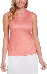 PGA TOUR Women's Airflux Sleeveless Golf Polo Shirt Pga Tour