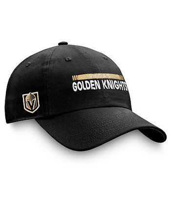 Men's Black Vegas Golden Knights Authentic Pro Rink Adjustable Hat Fanatics