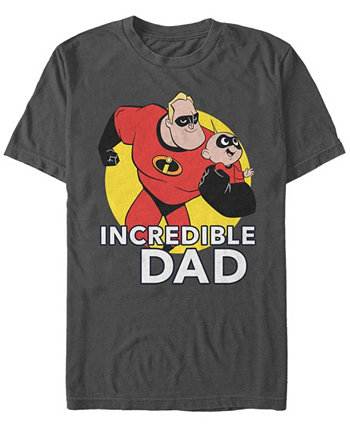 Мужская футболка с коротким рукавом Disney Pixar The Best Father The Incredibles