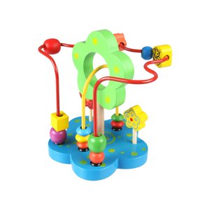 Colorful Bead Maze Toy For Toddlers Wooden Activity Center With Mushrooms And Flower Themes For Early Learning Hand Eye Coordination And Fine Motor Skills Lightning Deals GSKKLQ