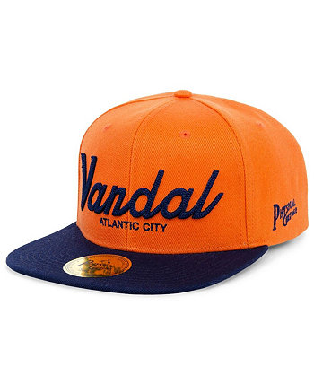 Men's Orange Vandal Athletic Club Black Fives Snapback Adjustable Hat Physical Culture