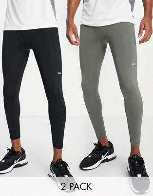 ASOS 4505 icon workout tights with quick dry 2-pack ASOS 4505
