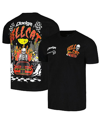 Мужская и женская черная футболка Dodge Hellcat Reason