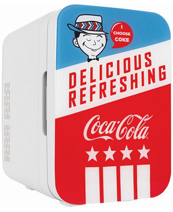 Компактный термоэлектрический охладитель и теплый мини-холодильник Coca-Cola Americana-10L Cooluli