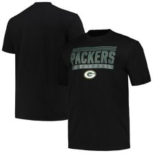 Men's Fanatics Branded Black Green Bay Packers Big & Tall Pop T-Shirt Unbranded