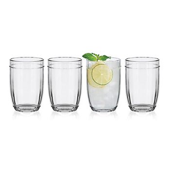 Fitz & Floyd Beaded 12 oz. Highball Glasses, Set of 4 Fitz & Floyd