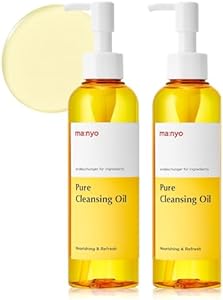 MANYO FACTORY Pure Cleansing Oil 6.7 fl oz (200ml) Korean Facial Cleanser, Blackhead Melting, Daily Makeup Removal with Argan Oil, for Women Ma:nyo