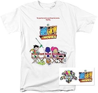 Мужская Футболка Popfunk Teen Titans Go! to The Movies с Постером и Наклейками Popfunk