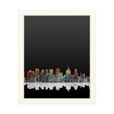 Торговая марка Fine Art 'Philadelphia Pennsylvania Skyline' Настенный декор для классной доски Trademark Fine Art