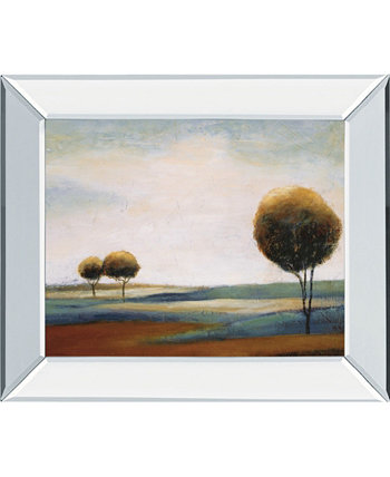 Спокойные равнины II, автор - Урсула Салеминк-Роос, настенная живопись с принтом в зеркальной раме, 22 "x 26" Classy Art