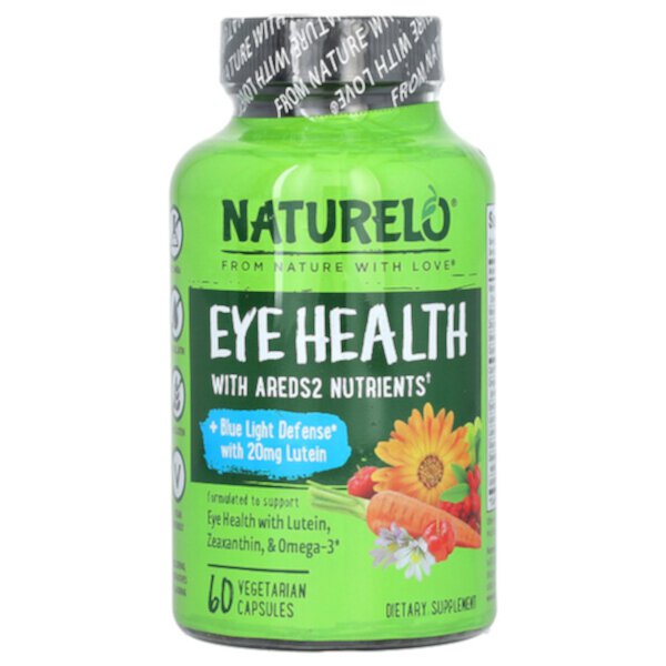 Здоровье глаз, 60 вегетарианских капсул NATURELO