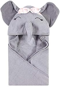 Hudson Baby Unisex Baby Cotton Animal Face Hooded Towel, Alligator, One Size Hudson Baby