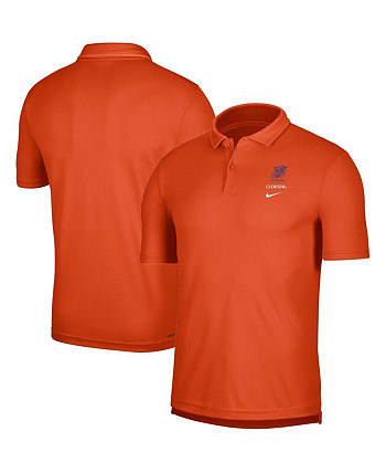 Мужская оранжевая рубашка-поло Clemson Tigers UV Performance Nike