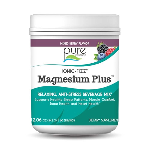 Pure Essence Labs Ionic-Fizz™ Magnesium Plus™ Mixed Berry — 12,06 унции Pure Essence