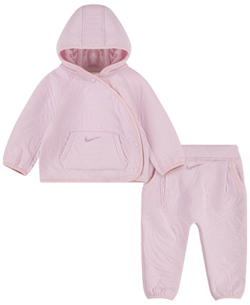 Baby Boys or Girls Ready, Snap Jacket and Pants, 2 Piece Set Nike