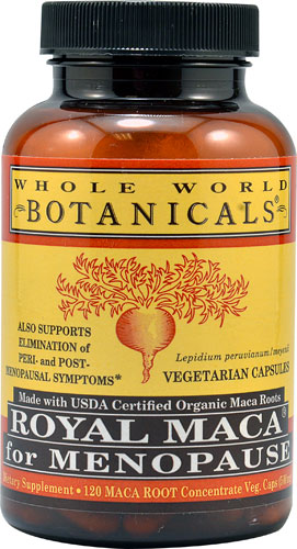 Royal Maca® для менопаузы - 120 растительных капсул - Whole World Botanicals Whole World Botanicals