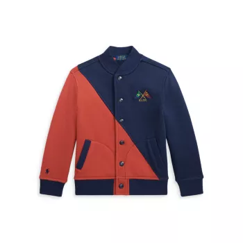 Little Boy's &amp; Бейсбольная куртка с цветными блоками для мальчика Polo Ralph Lauren