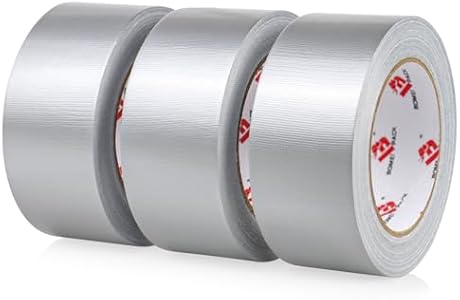 BOMEI PACK Duct Tape Heavy Duty Silver,2 Inch x 30 Yards,Waterproof,Strong,Flexible,No Residue,All Weather and Tear by Hand,Gray Duct Tape for Repairs,Industrial, Professional Use 3 Pack BOMEI PACK