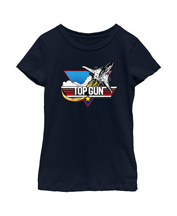 Детская футболка с логотипом Gun Fighter Jet для девочек Paramount