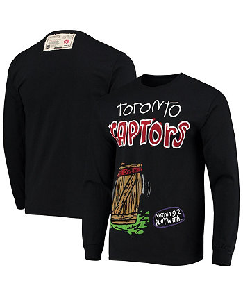 Мужская черная футболка с длинным рукавом Toronto Raptors Wordmark After School Special