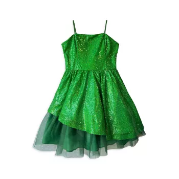 Платье с пайетками для девочек «Peek-A-Boo» Un Deux Trois