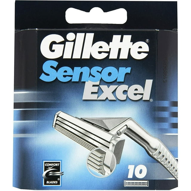 Gillette Sensor Excel Refill Blade Cartridges, 10 count Gillette