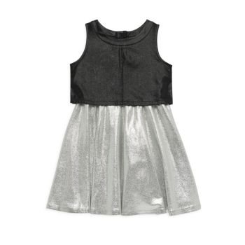 Маленькая девочка &amp;amp; Многослойное блестящее платье для девочки Mia New York