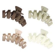 4 Pcs Large Hair Claw Clips Hair Clips For Thick Curly Hair 4.33 Inch Wave Clips Unique Bargains