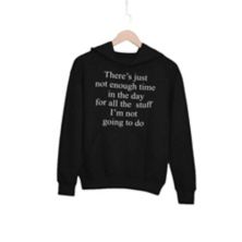Women's Not Enough Time In The Day Hoodie Merchmallow