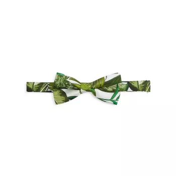 КОЛЛЕКЦИЯ Шелковый галстук-бабочка с принтом «Джунгли» Saks Fifth Avenue