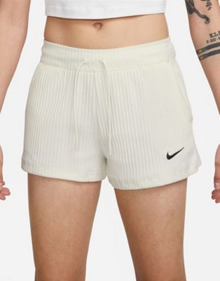 Короткие шорты из джерси Nike в рубчик с камнем Nike