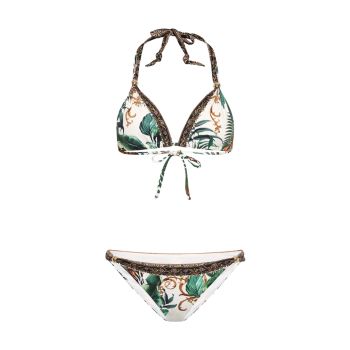 Ball Leaf-Print Knotted Bikini Set Camilla