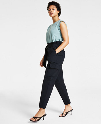 Women's Belted Cargo Pants, Created for Macy's Bar III