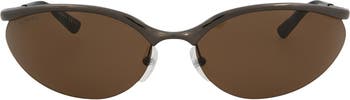 Модные солнцезащитные очки «кошачий глаз» 71 мм Balenciaga